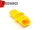 Yellow FCI Sicma Connectors 1.5mm Series / 3 Pin Male Connector Housing With Terminals
