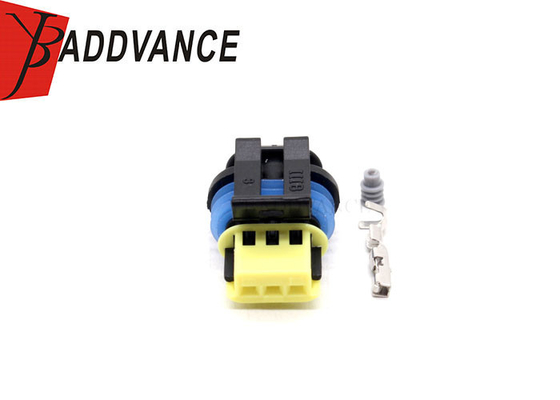Waterproof Female 3 Pin Delphi GT 150 Series Connector Housing For GM 15336029