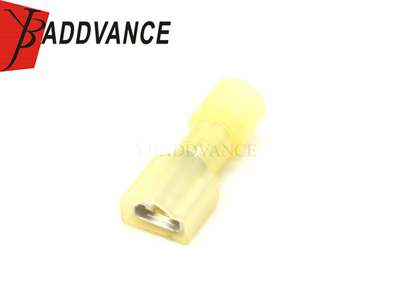 FDFN5.5-250 Female Fully Insulated-Double Yellow Crimp Terminal 10-12 AWG