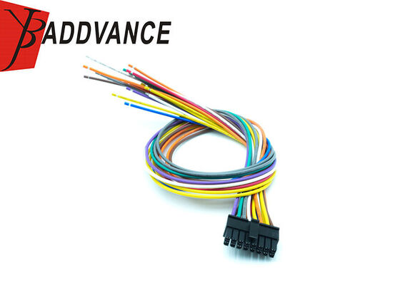 43025-1600 16 Way 2 Row Micro-Fit 3.0 Series 3mm Pitch Female Connector Pigtails