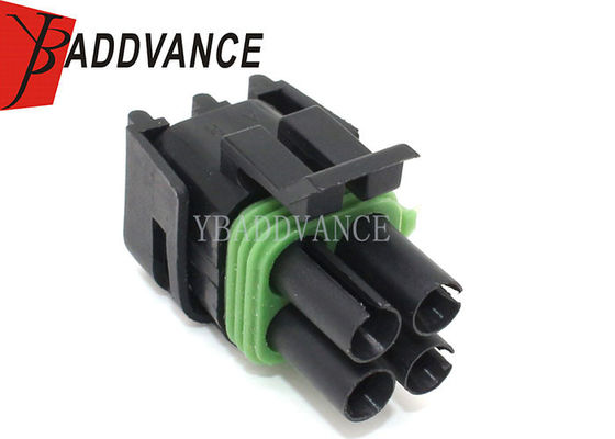 4 Way Female Weather Pack Connector Cable Mount Socket Aptiv /  12015798